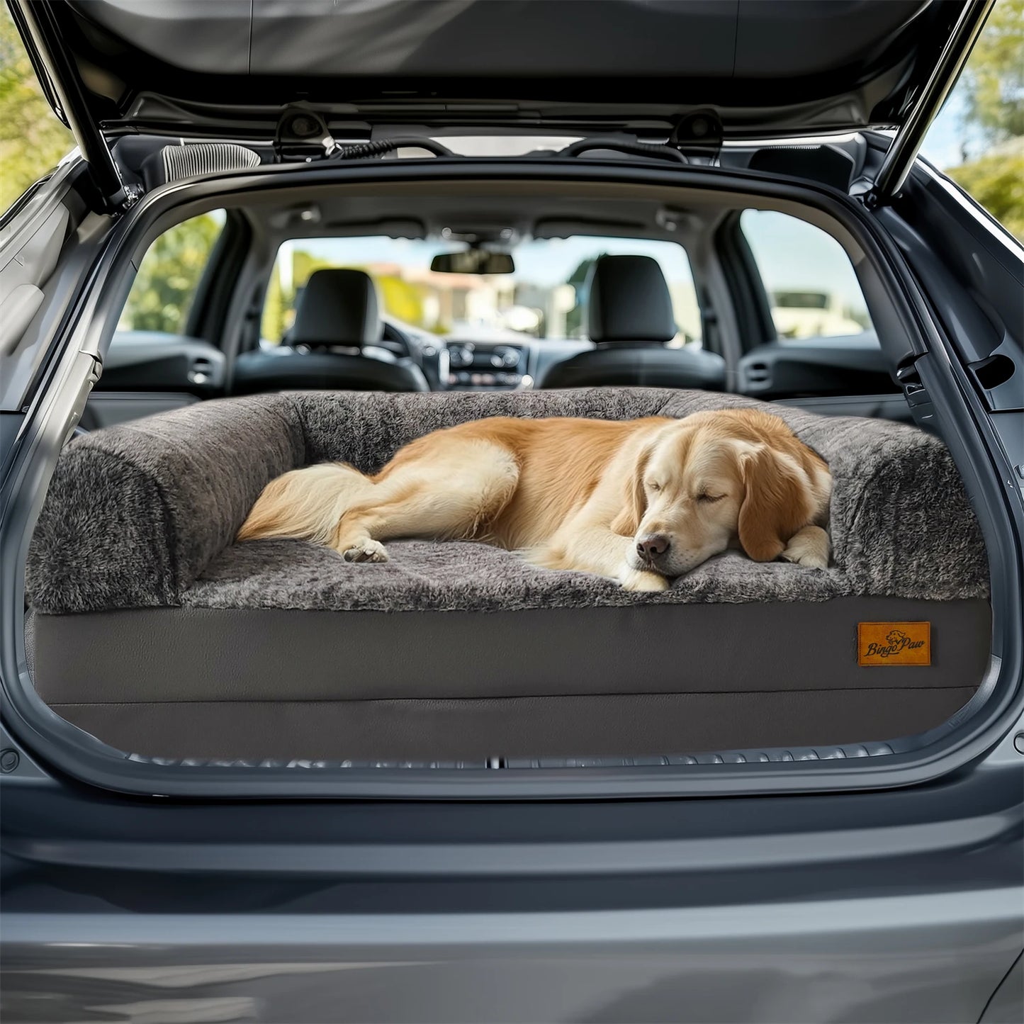 180cm Long Human Dog Bed Fits Adults and Pets Foldable Orthopedic Pet Bed Plush Cushion Cover with Bolster